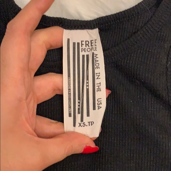 Free People Long Beach tank black sz XS - Picture 4 of 5